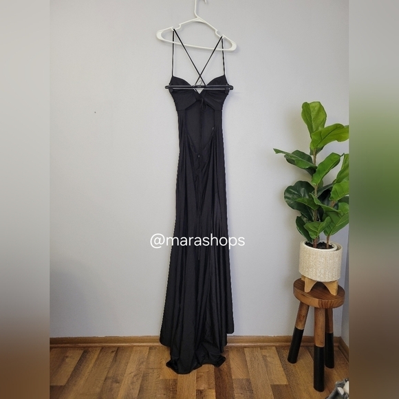 La Femme Sweetheart High Slit Strappy Back Prom Dress 28536 - Picture 6 of 6